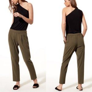 Babaton By Aritzia Cohen pant in olive Size 8